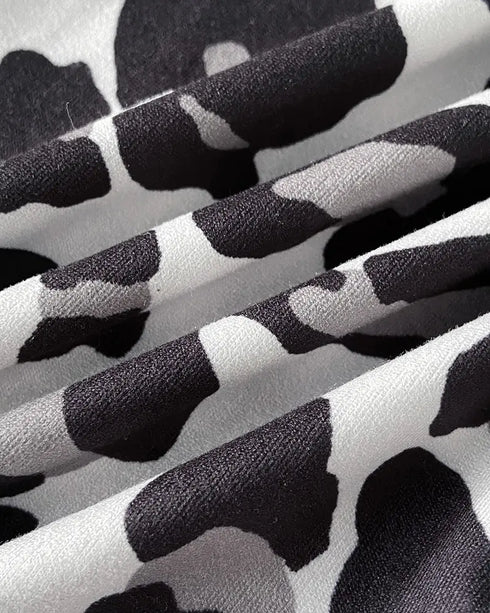 2 Pieces Outfit Graphic Pattern Short Sleeve Top and Casual Tie Dye Print Pants Set gray