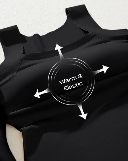 U-Neck Sleeveless Tank Seamless Skinny Layering Top with Built-In Bra style1