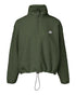 Stand Collar Zipper Design Casual Sweatshirt Army green