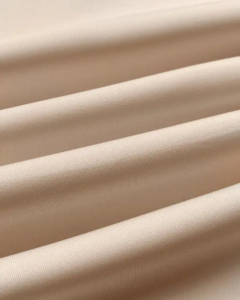 Bowknot Decor Deep V-Neck Sleeveless Slit Party Dress Ruched Zipper Back Slim Fit Midi Dress Apricot