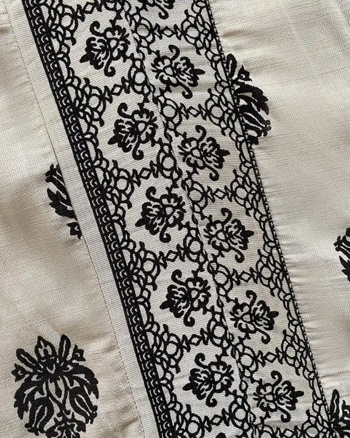 Floral Print V Neck Long Sleeve Blouse Casual Loose Fit Top Apricot