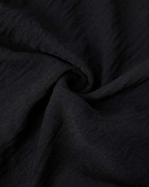 Off Shoulder Frill Hem Tied Detail Jumpsuit black