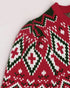 Christmas Aztec Geometric Pattern Knit Sweater red