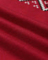 Christmas Aztec Geometric Pattern Knit Sweater red