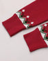 Christmas Aztec Geometric Pattern Knit Sweater red