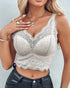 2-Pack Lace Scallop Trim Lace Bralette V-Neck Camisoles style2
