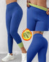 ChicMe ShapeLift Fleece Lined Active Pants Thick Soft Tummy Control Termal Warm Winter Shaping Pants blue