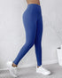 ChicMe ShapeLift Fleece Lined Active Pants Thick Soft Tummy Control Termal Warm Winter Shaping Pants blue
