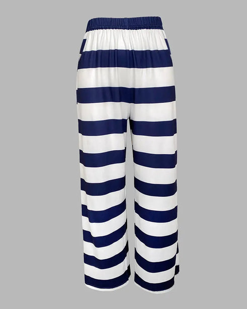 2 Pieces Outfit Cute Letter Print Short Sleeve T-shirt and Plaid Pants Set Loungewear purplish blue