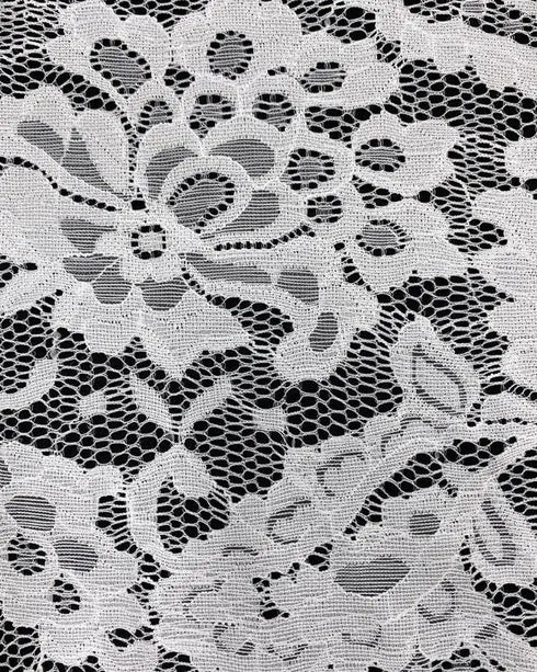 Contrast Lace Deep V-Neck Lantern Sleeve Lace Overlay Ruched Blouse Long Sleeve Slim Fit Top white